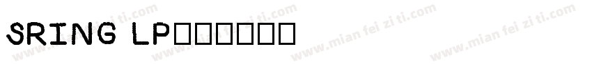 SRING LP字体转换